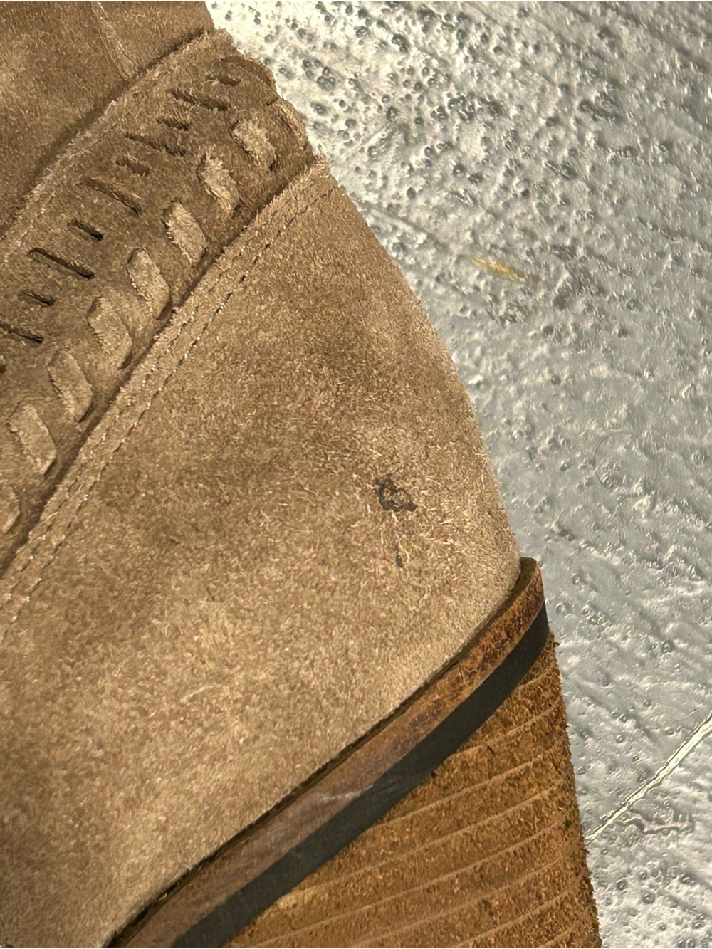 Vince Camuto Taupe Suede Knee-High Block Heel Boots - Picture 12 of 16